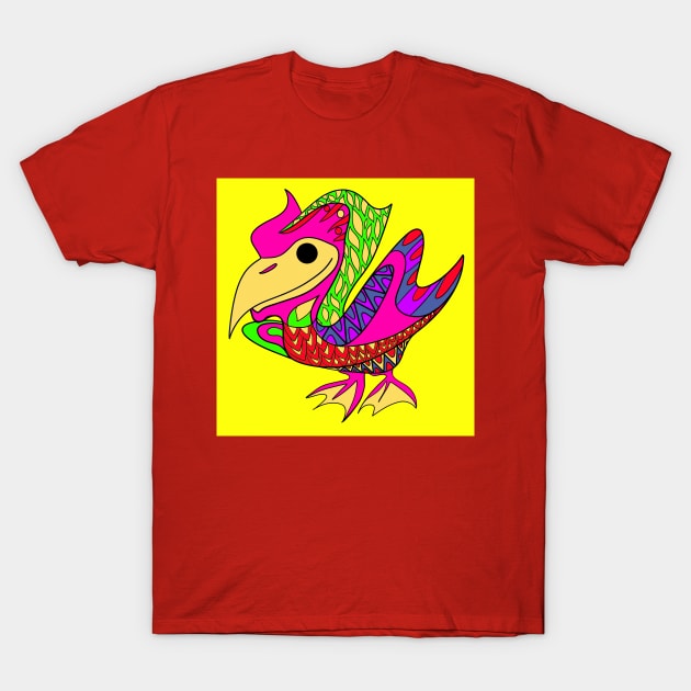 dodo pelican bird ecopop pattern T-Shirt by jorge_lebeau